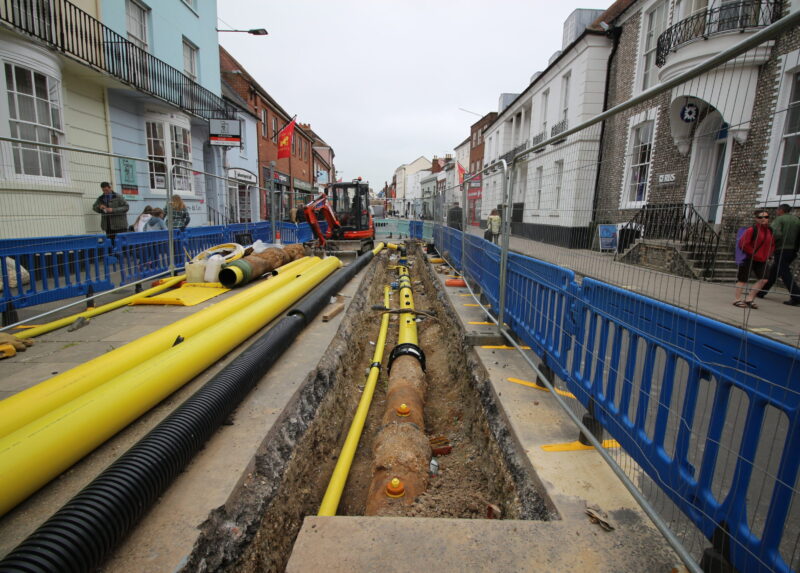 200m of aging gas pipe replaced on busy South Street, Chichester