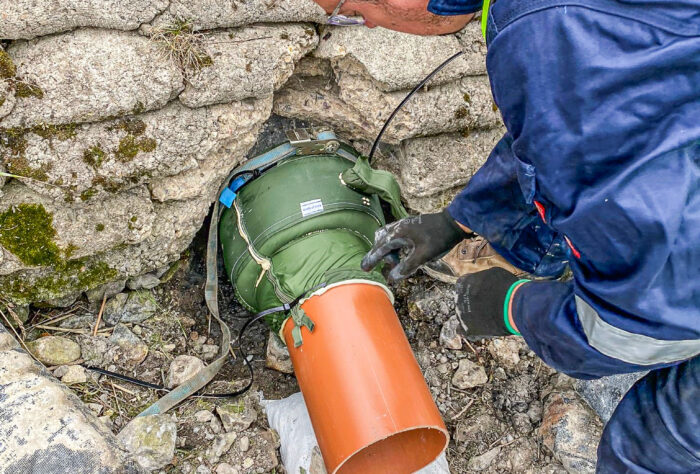 Steve Vick International Assist Gedling Country Park to Install an Overspill Tank