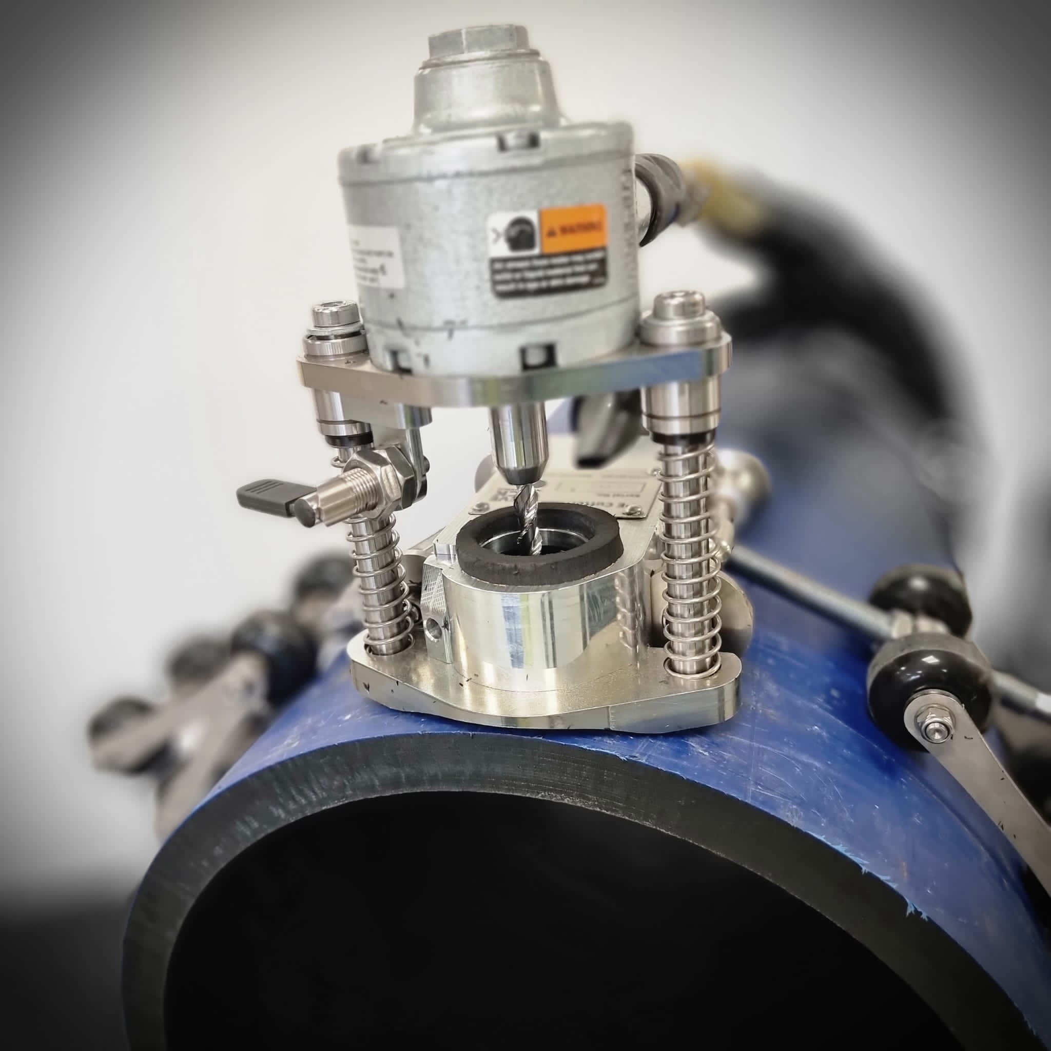 PE Pipe Cutter hire Steve Vick