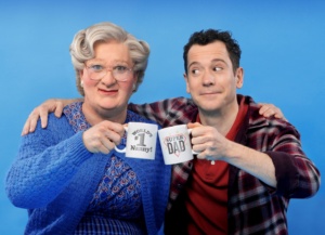 Gabriel Vick as Mrs Doubtfire in the West End